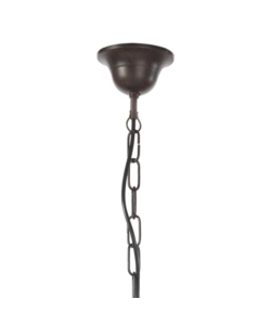 LAMPADARIO A 5 LUCI "FIAMMA" MARRONE, E14